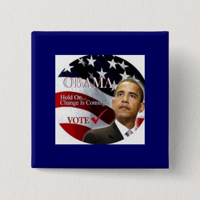 Bóton Quadrado 5.08cm change_is_coming_button [1] (Frente)