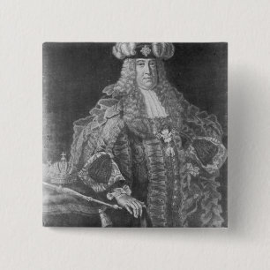 Bóton Quadrado 5.08cm Charles VI, imperador romano santamente