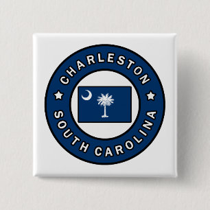 Bóton Quadrado 5.08cm Charleston South Carolina