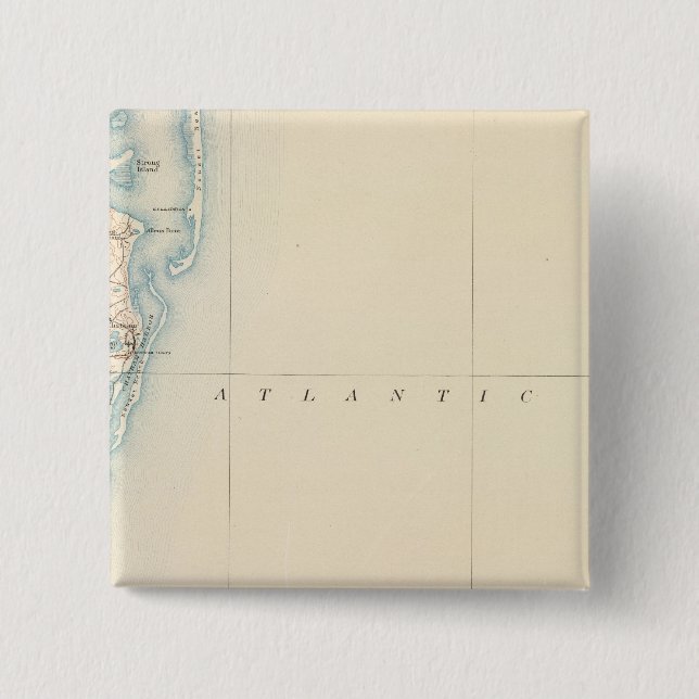 Bóton Quadrado 5.08cm Chatham, Massachusetts (Frente)