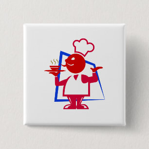 Bóton Quadrado 5.08cm Chef