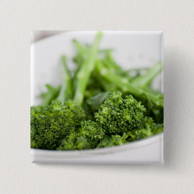 BÓTON QUADRADO 5.08CM CHEIO COLANDÊS DE SUPERFOME BROCCOLI (Frente)