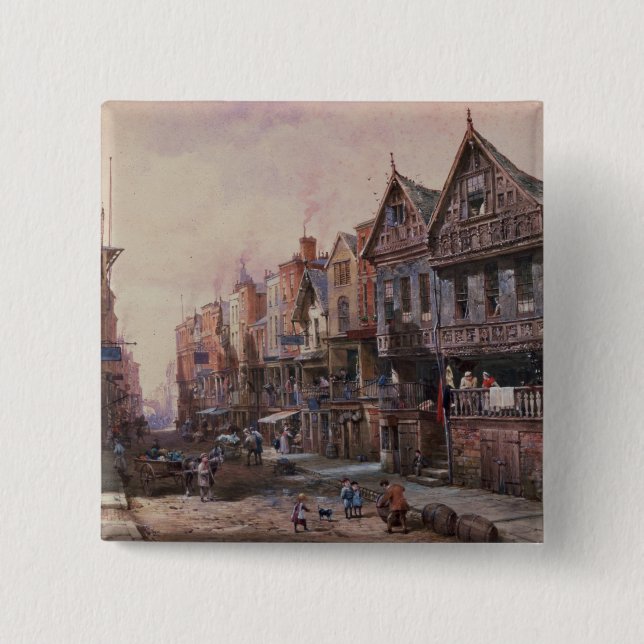 Bóton Quadrado 5.08cm Chester (Frente)