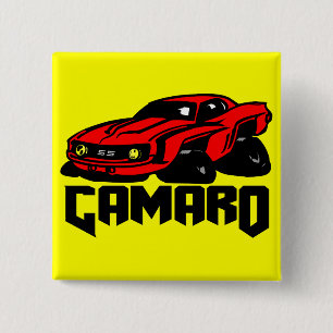 Bóton Quadrado 5.08cm Chevrolet Camaro SS