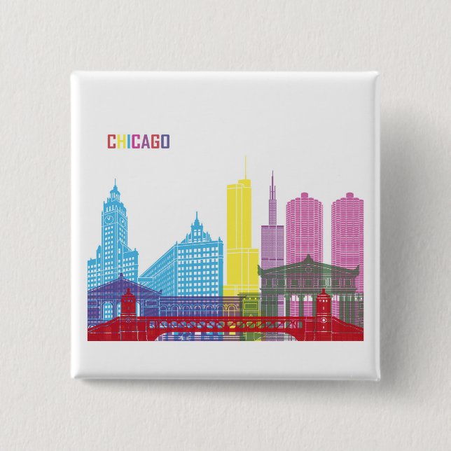 BÓTON QUADRADO 5.08CM CHICAGO (Frente)