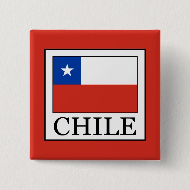 Bóton Quadrado 5.08cm Chile (Frente)