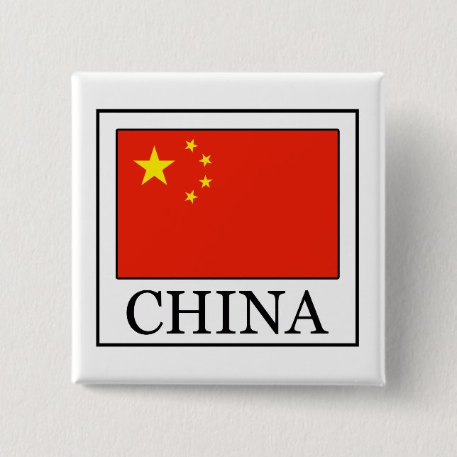 Bóton Quadrado 5.08cm China (Frente)