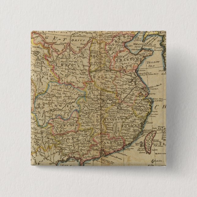 Bóton Quadrado 5.08cm China 5 (Frente)