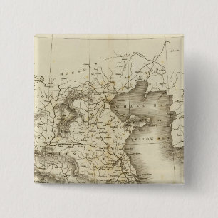 Bóton Quadrado 5.08cm China, Japão