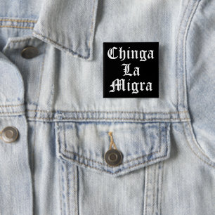 Bóton Quadrado 5.08cm Chinga LA Migra