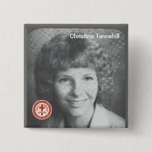 Bóton Quadrado 5.08cm Christina Tannehill