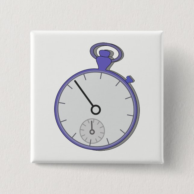 Bóton Quadrado 5.08cm Chrono (Frente)