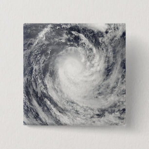 Bóton Quadrado 5.08cm Ciclone Rene sobre o oceano de South Pacific
