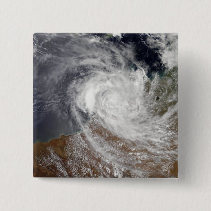 Bóton Quadrado 5.08cm Ciclone tropical Billy sobre Austrália