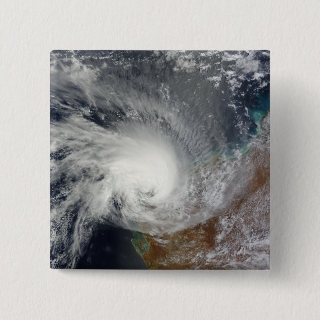 Bóton Quadrado 5.08cm Ciclone Tropical Carlos (Frente)