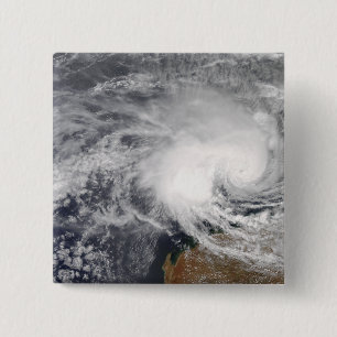 Bóton Quadrado 5.08cm Ciclone tropical Nicholas fora de Austrália