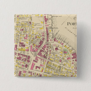 Bóton Quadrado 5.08cm Cidade de Portsmouth 3