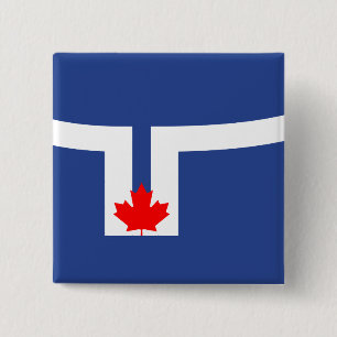 Bóton Quadrado 5.08cm Cidade de Toronto (Canadá)