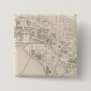 Bóton Quadrado 5.08cm Cidade de Washington 2