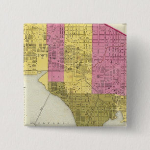Bóton Quadrado 5.08cm Cidade de Washington 2
