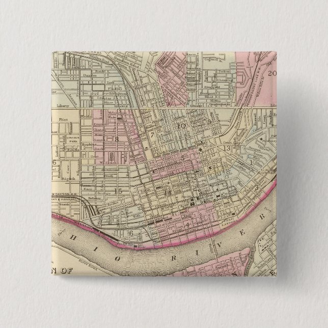 Bóton Quadrado 5.08cm Cincinnati 2 (Frente)