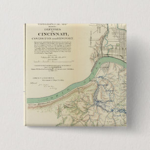 Bóton Quadrado 5.08cm Cincinnati, Covington, Newport