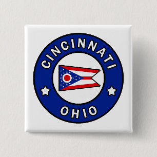 Bóton Quadrado 5.08cm Cincinnati Ohio
