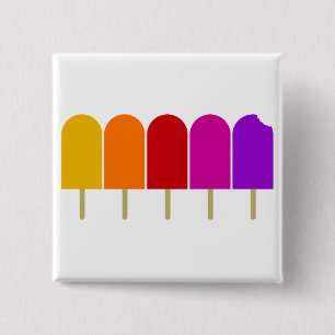 Bóton Quadrado 5.08cm Cinco Popsicles