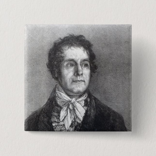 Bóton Quadrado 5.08cm Cipriano Gaulon, 1824-5 (Frente)
