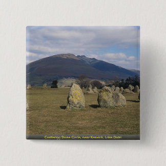 Bóton Quadrado 5.08cm Círculo de pedra de Castlerigg, perto de Keswick,