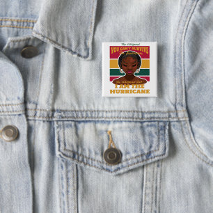 Bóton Quadrado 5.08cm Citação do Mês da História Negra, Mulher Melanina