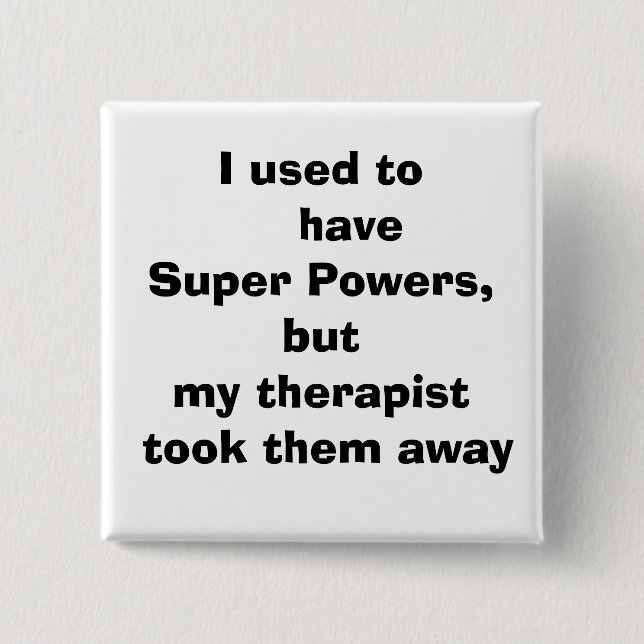 Bóton Quadrado 5.08cm citações, (Frente)