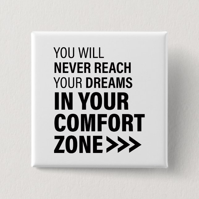 Bóton Quadrado 5.08cm Citações Famosas de Arte Motivacional Sonha (Frente)