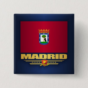 Bóton Quadrado 5.08cm City of Madrid