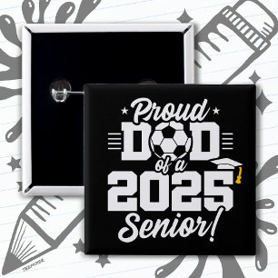 Bóton Quadrado 5.08cm Classe do Mais velho de futebol 2025 2025