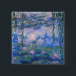 Bóton Quadrado 5.08cm Claude Monet - Lírios Água, 1916<br><div class="desc">Claude Monet - Lírios Água,  1916</div>