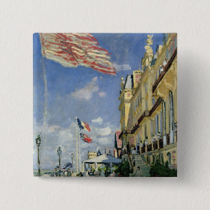 Bóton Quadrado 5.08cm Claude Monet o DES Roches Noires do hotel