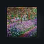 Bóton Quadrado 5.08cm Claude Monet - O Jardim do Artista em Giverny<br><div class="desc">Jardim do Artista em Giverny / Le Jardin de l'artiste a Giverny - Claude Monet,  1900</div>