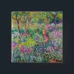 Bóton Quadrado 5.08cm Claude Monet - O Jardim Íris de Giverny<br><div class="desc">Jardim Íris em Giverny / Jardim do Artista em Giverny - Claude Monet,  1899-1900</div>