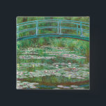 Bóton Quadrado 5.08cm Claude Monet, Ponte Japonesa. Impressionismo<br><div class="desc">Botão "Ponte Japonesa" de Claude Monet.</div>