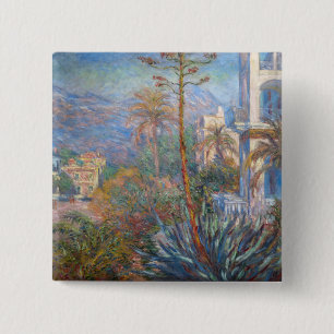 Bóton Quadrado 5.08cm Claude Monet - Villas em Bordighera