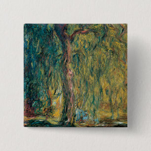 Bóton Quadrado 5.08cm Claude Monet's Weeping Willow