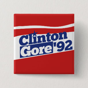 Bóton Quadrado 5.08cm Clinton Gore 92
