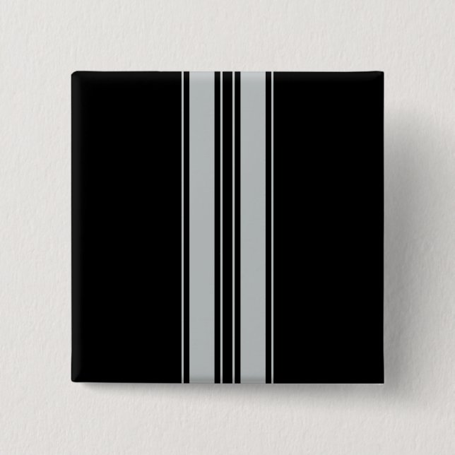 Bóton Quadrado 5.08cm Clique em Personalizar para Alterar a Cinza para a (Frente)