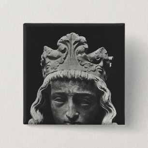 Bóton Quadrado 5.08cm Clovis II, Merovingian Frankish