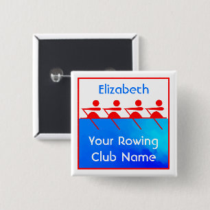 Bóton Quadrado 5.08cm Clube Personalizado de Remoção de Equipe