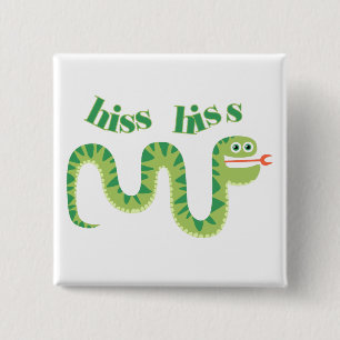 Bóton Quadrado 5.08cm Cobra do silvo do silvo