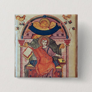 Bóton Quadrado 5.08cm Cod.22 St Mark, do manuscrito do Ada