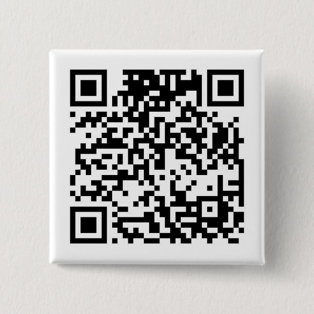 Bóton Quadrado 5.08cm Código de QR (Frente)