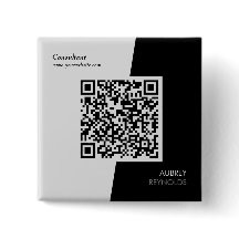 Código QR Profissional Moderno Negrito e Branco